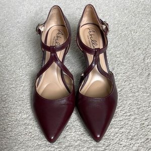 Abella Burgundy Wine Heel